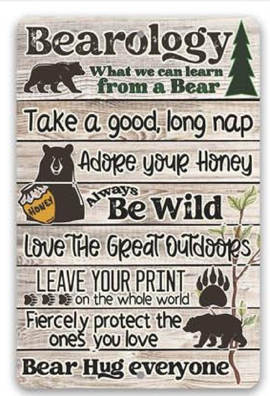 Bearology. What We Can Learn From A Bear Metal Sign