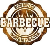 Slow and Low Barbecue Smoked to Perfection Embossed Metal Signs