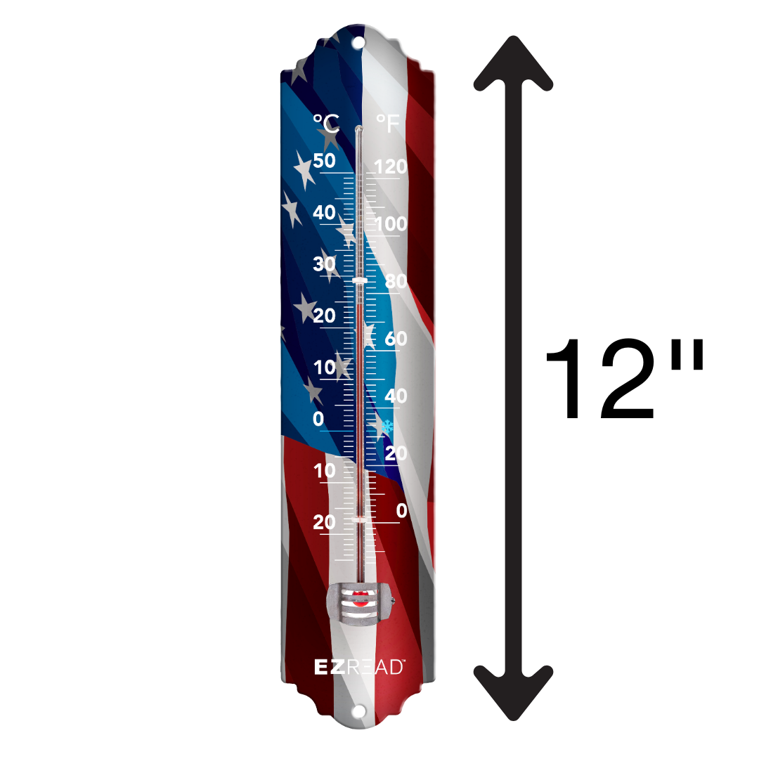 EZREAD® 12" Designer Metal Thermometers