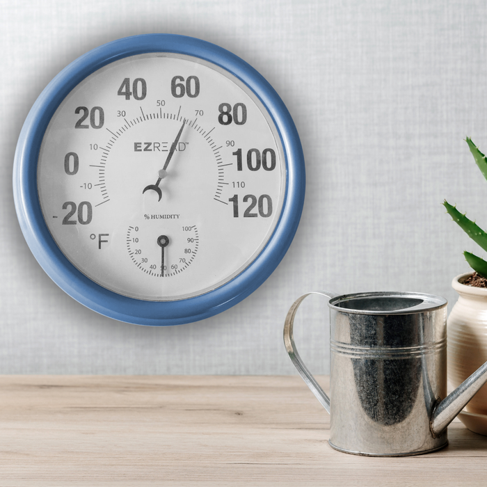 EZREAD® 8" Pastel Dial Thermometer/Hygrometer