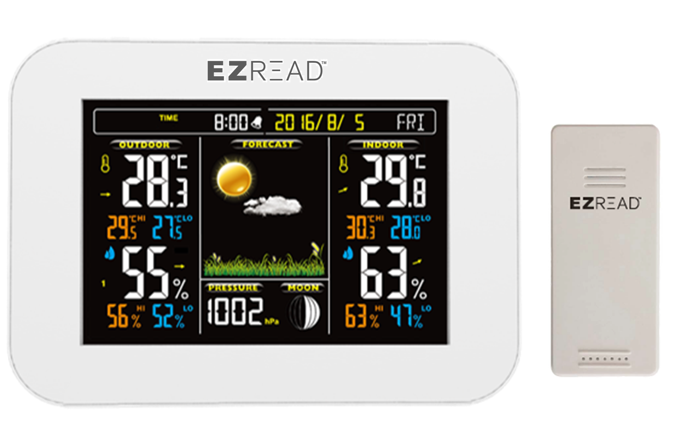 EZREAD® Full Color Weather Station & Moon Cycles