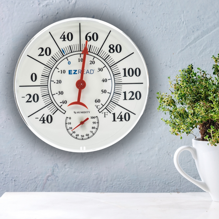 EZREAD® 8" Dial Thermometer/Hygrometer