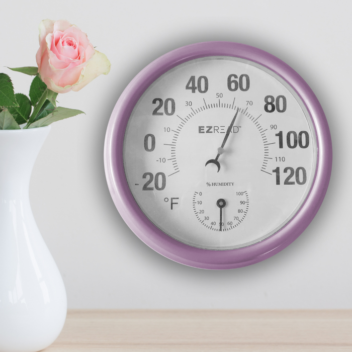 EZREAD® 8" Pastel Dial Thermometer/Hygrometer