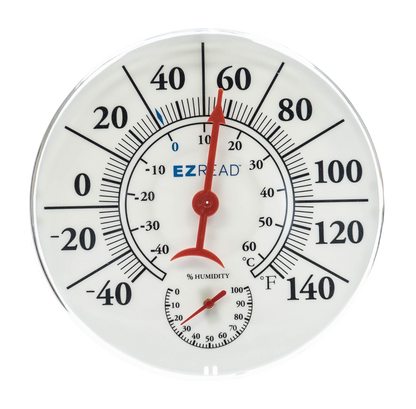 EZREAD® 8" Dial Thermometer/Hygrometer