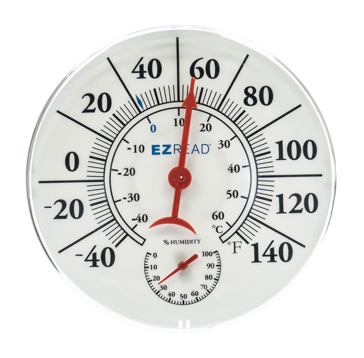 EZREAD® 8" Dial Thermometer/Hygrometer