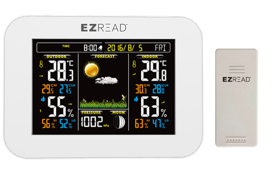 EZREAD® Full Color Weather Station & Moon Cycles