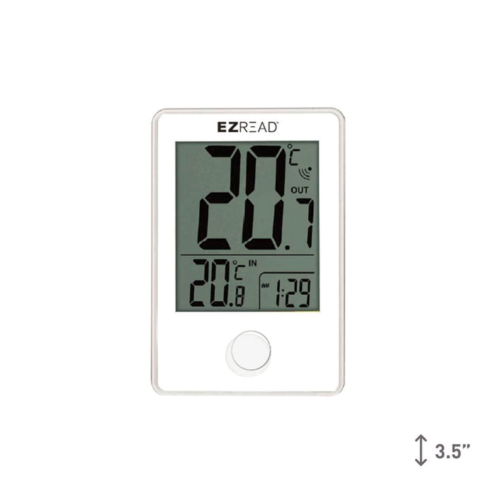 EZREAD® Small Digital Thermometer with Clock