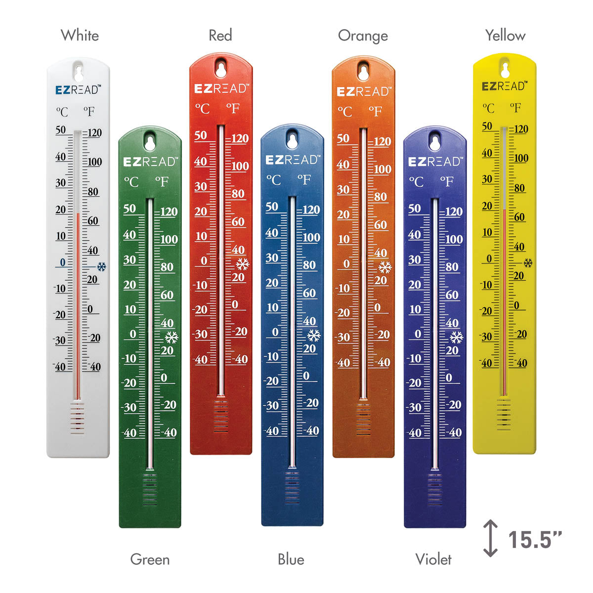 EZREAD® 15.5"  Color Thermometers