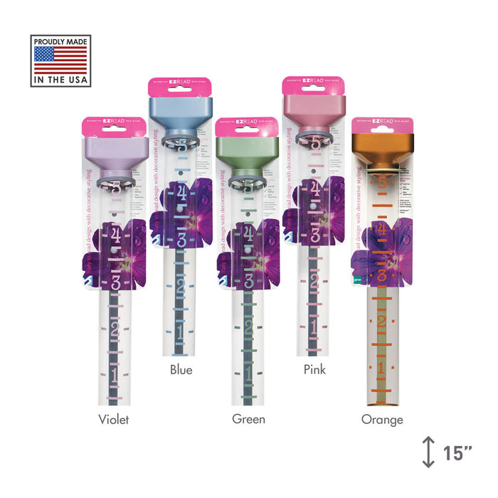 EZREAD® Decorative Rain Gauges