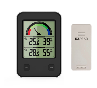 EZREAD® Mini Window Thermometer w/Min Max — EZRead Rain Gauges and
