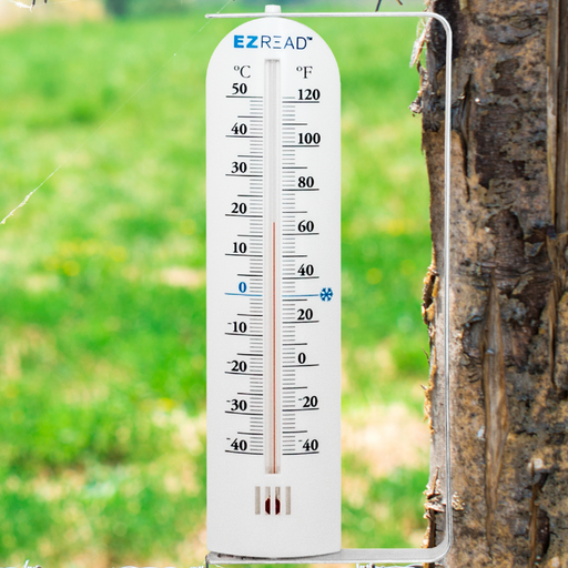 EZ Read_ Orb 12 inch Metal Thermometer – Prairie Blossom Nursery